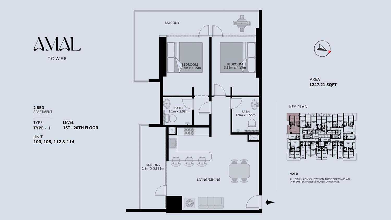 Unit 103, 105, 112 and 114